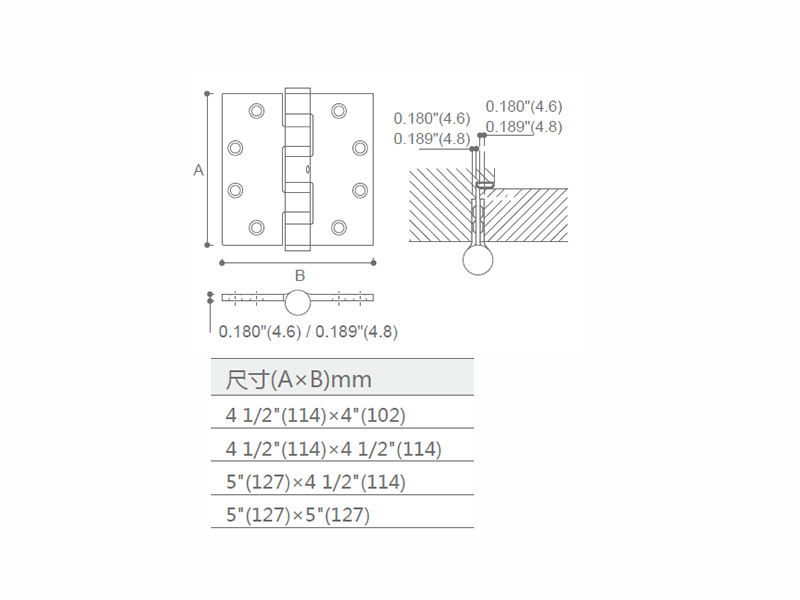 ANSI Full Mortise Hinge