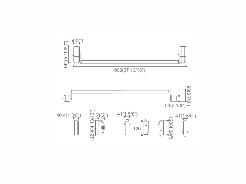 Cross Bar Panic Exit Device