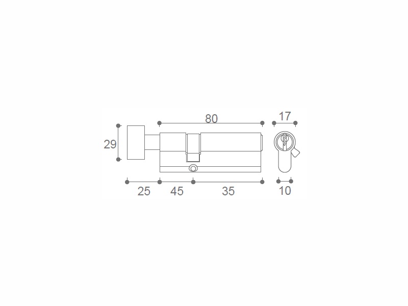 Different Thumbturn Cylinder