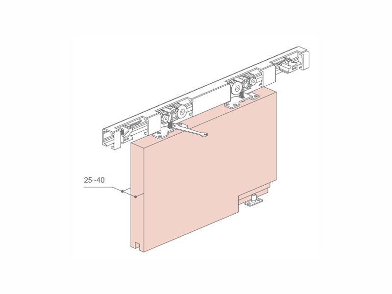 100kg Sliding Door Fitting For Wooden