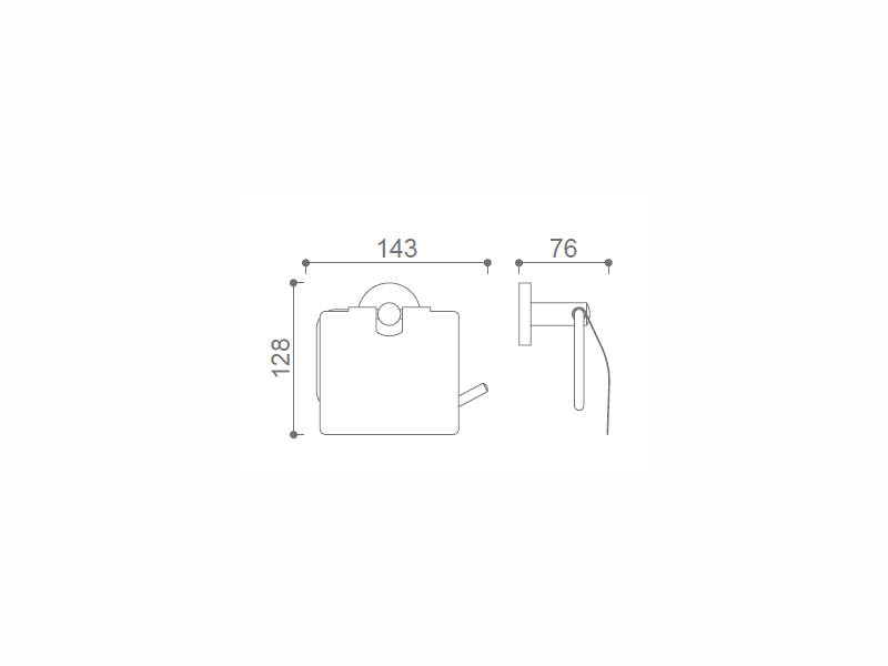 Toilet Roll Holder With Cover