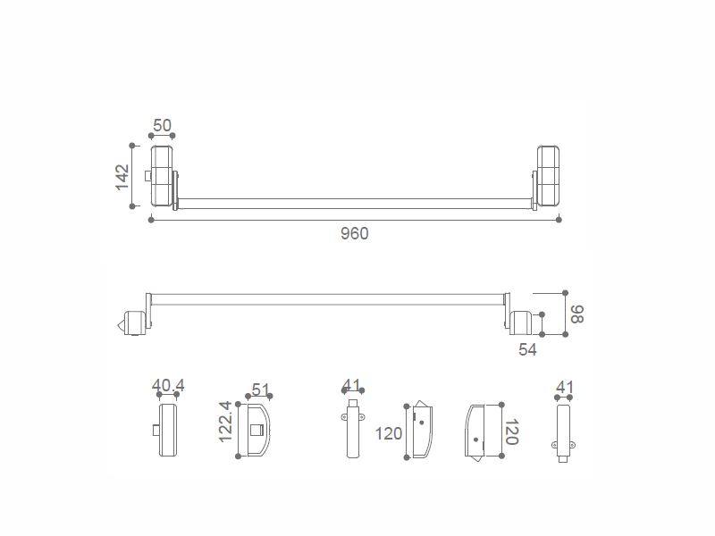 Cross Bar Panic Exit Device